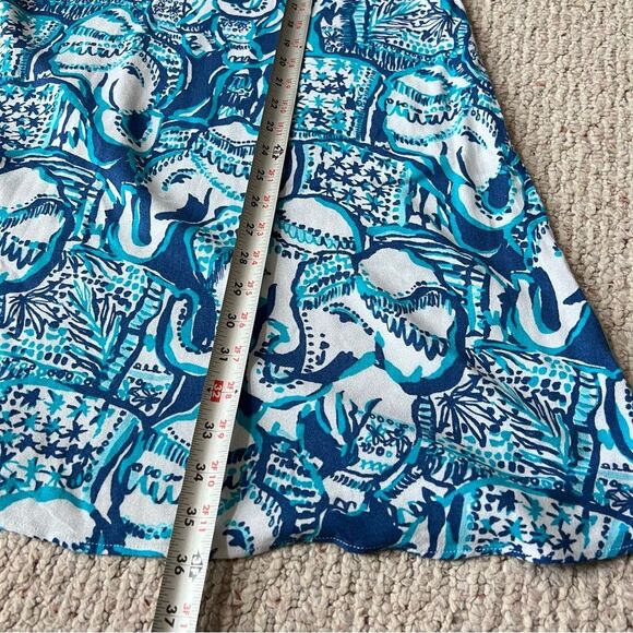 Lilly Pulitzer Achelle Swing Dress Keep on Trunkin Indigo. - Picture 10 of 12